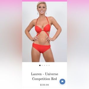 Vizcaya Swimwear Pageant top size L bottom XS, NWOT